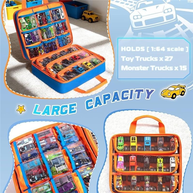 MACH- Truck Storage Case With  - Hot Wheels Car Monster Trucks 评论和价格