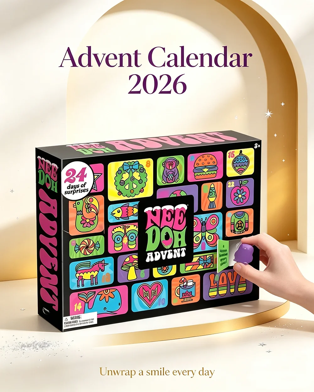 2026 NeeDoh Advent Calendar Gi - Mystery Box Blind Bag 评论和价格
